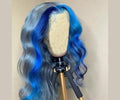 NHA Blue Pink Straight Lace Wig