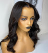 16Inch Black Natural Wave Full Lace Wig