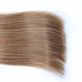 NHA Medium Brown Highlight Straight Clip in Human Hair Extension