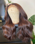 NHA Brown Body wave Lace Front Wig
