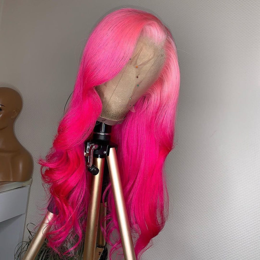 NHA Hot Pink Ombre Body Wave Human Hair
