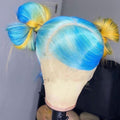 NHA Blue Ombre Straight Lace Front Wig