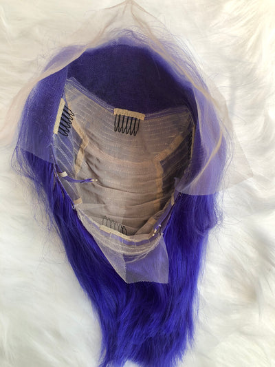 NHA Dark Purple BOB Lace Front Wig