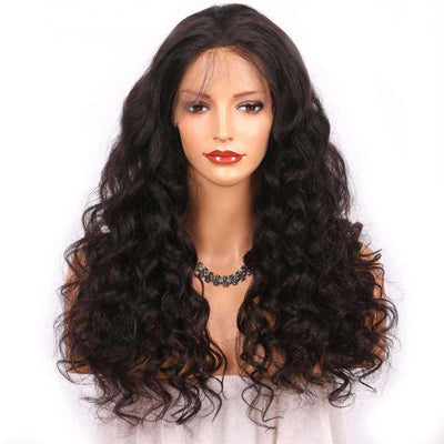 NHA 200% Density Loose Wave Virgin Hair Lace Front Wig