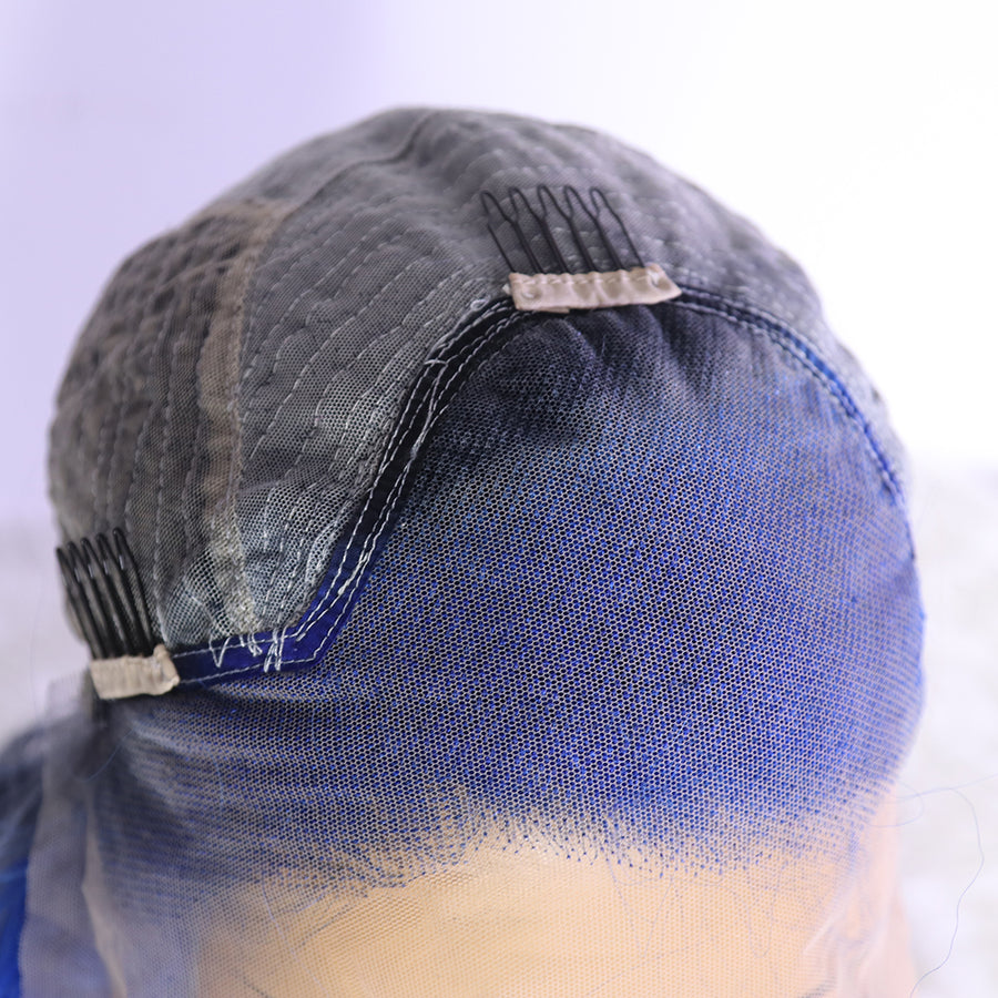 NHA Blue Ombre Loose Wave Lace Wig
