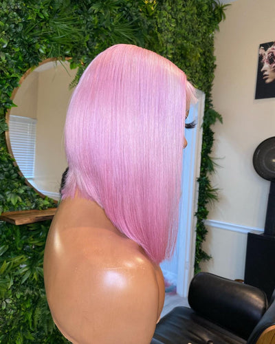 Trendy Bob Purple Hair Lace Front Wig