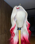 Red Ombre Hair Lace Front Wig