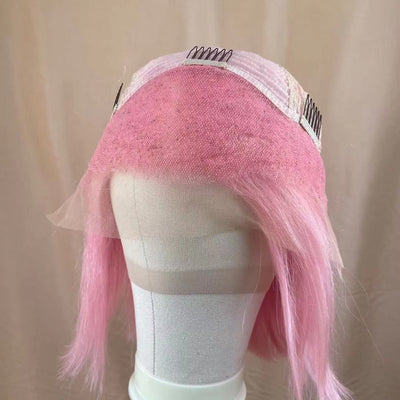 NHA Classic Pink Wavy Lace Front Wig