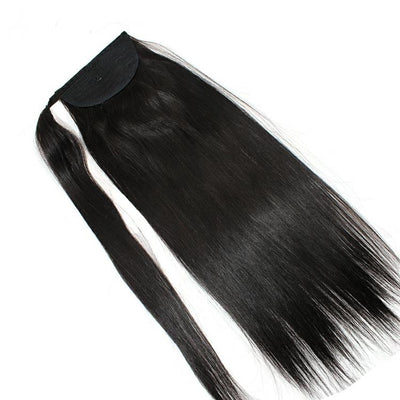 Black Remy Luxury Ponytail Human Hair Extension